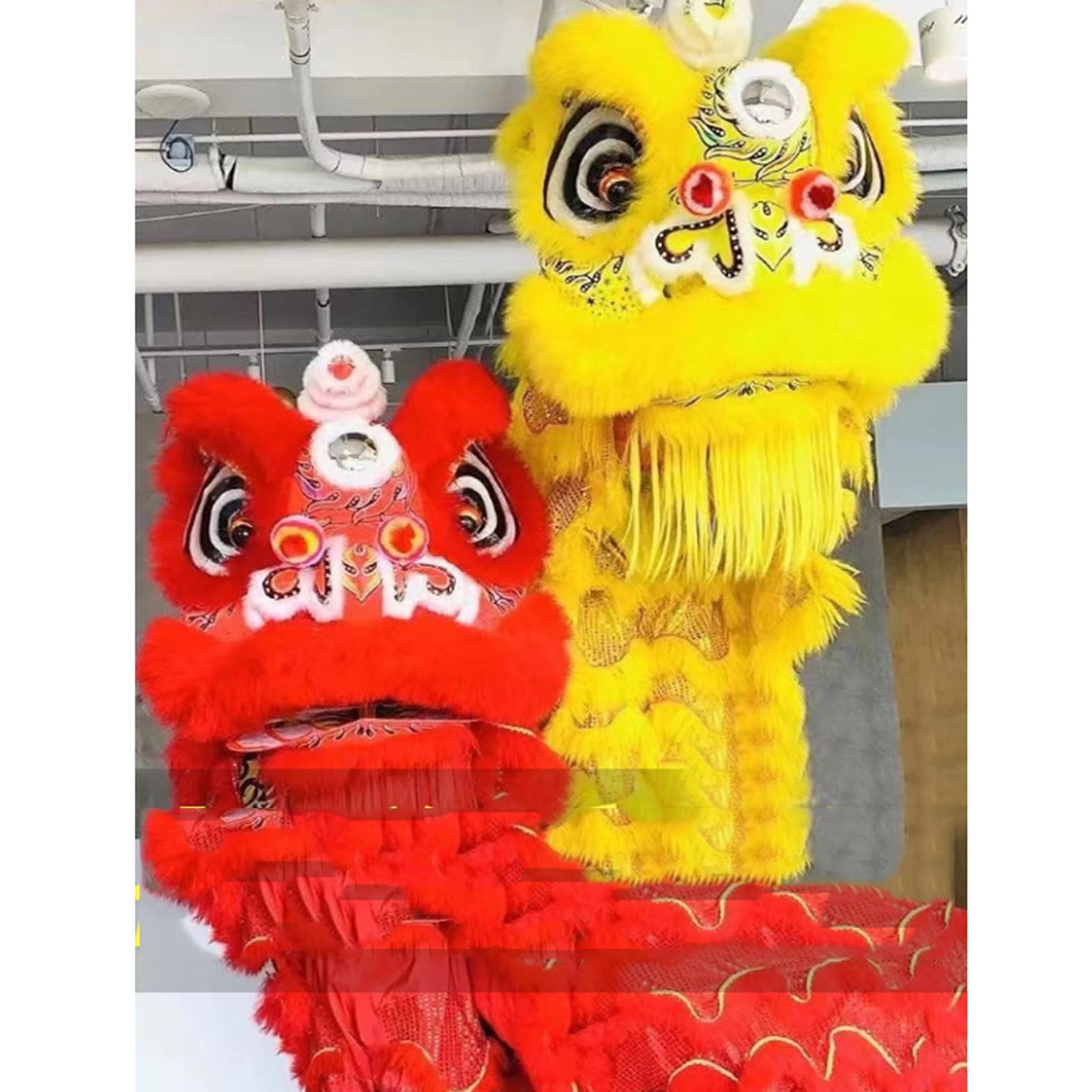 Amazon.co.jp: 中国獅子舞 グッズ ウール獅子舞 2 人用 大人の旧正月